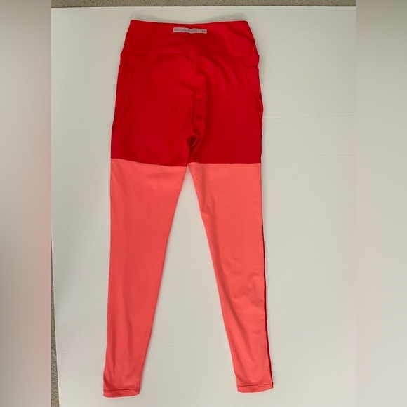 Nikki B Blackketter GYMSHARK Season 2 Red Coral Marl Leggings M pockets - Picture 5 of 10